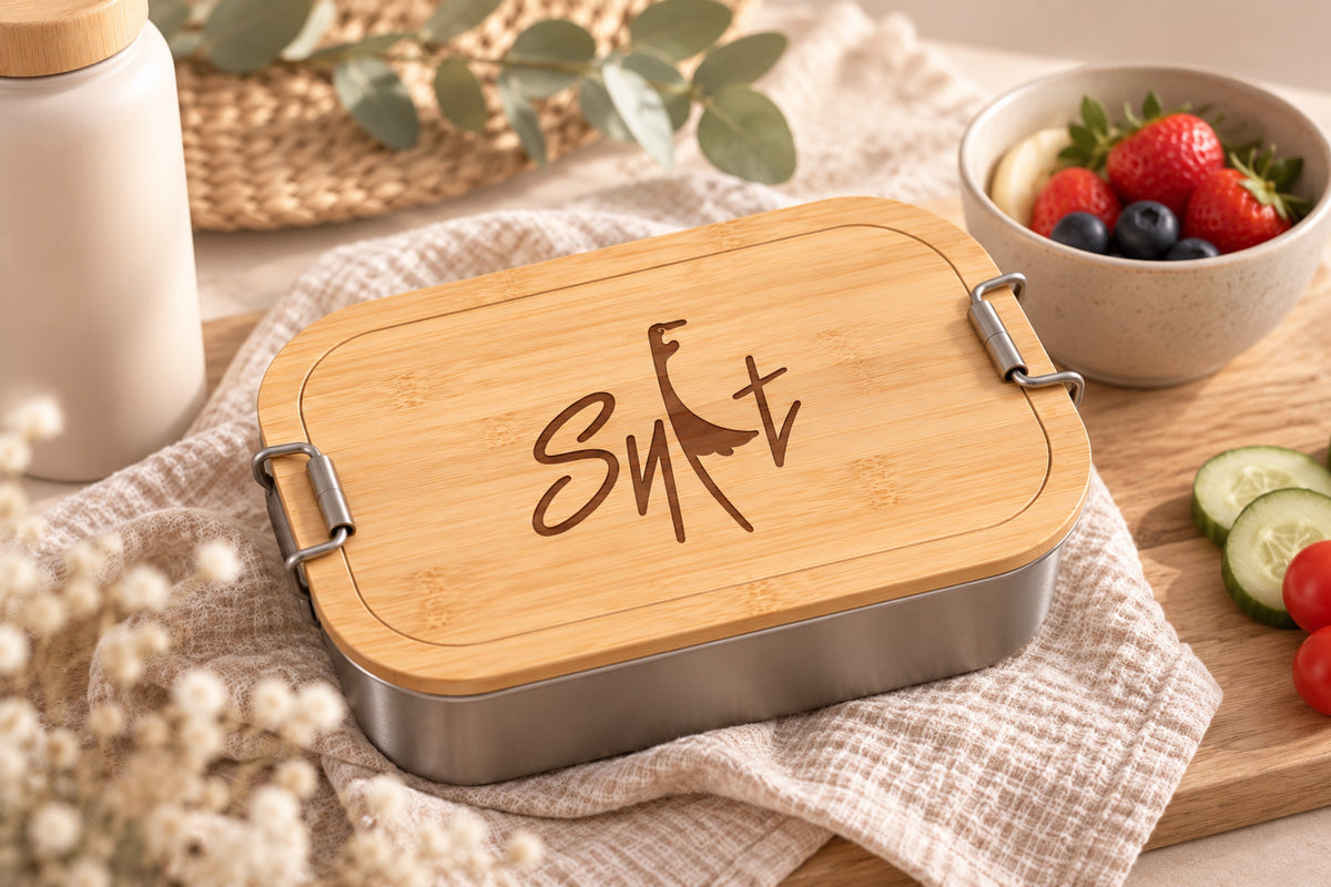 Brotdose „SYLT“ mit Bambusdeckel