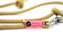 Retrieverleine "Anker" aus Segeltau, verstellbare Handschlaufe, natur-rosé, 8 mm