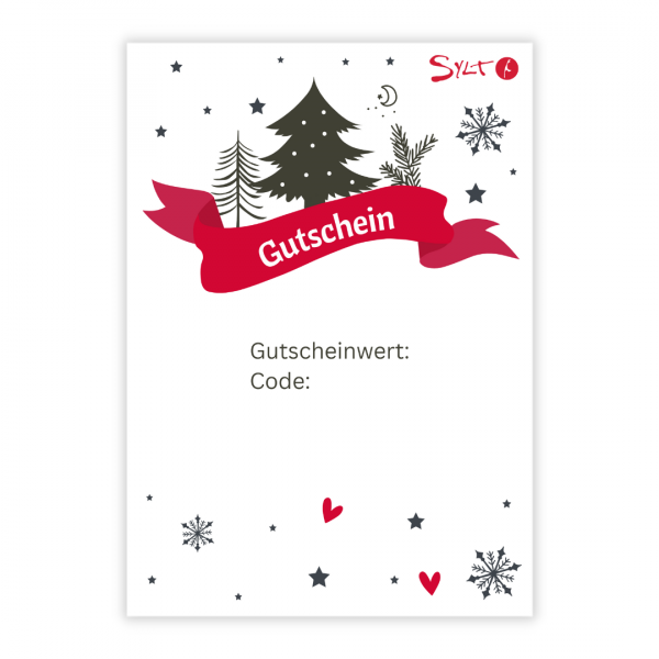 Syltiges Shop Gutschein - Print@Home Winterdesign