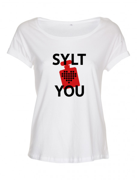 T-Shirt "Sylt Loves You by Viglahn" für Damen, Weiß