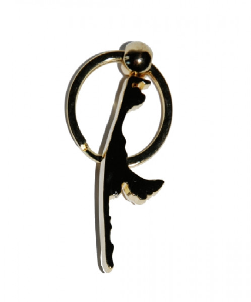 Schlüsselanhänger "Sylt", goldfarbig