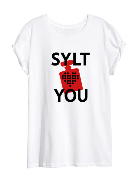 T-Shirt "Sylt Loves You by Viglahn" für Herren, weiß