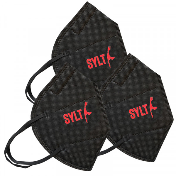 3er Set - FFP2 Atemschutzmaske "Sylt" - schwarz