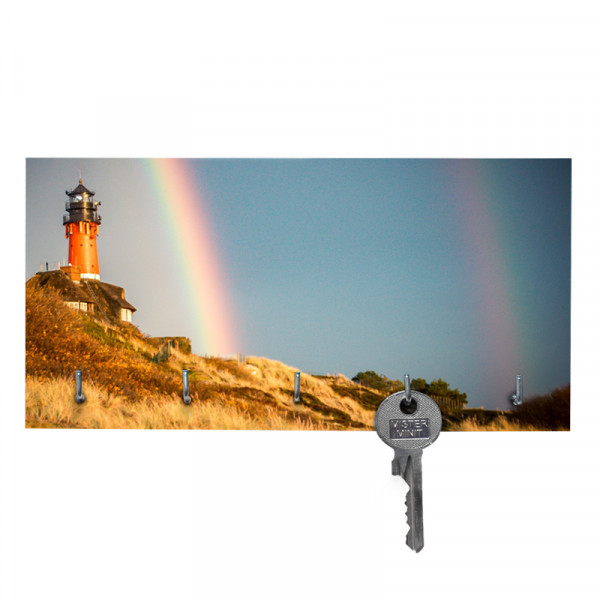 Schlüsselbrett "Regenbogen", 10 x 20 cm, versch. Ausführungen