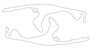 Sylt Autoaufkleber Inselform 2er Set M 9 x 3 cm