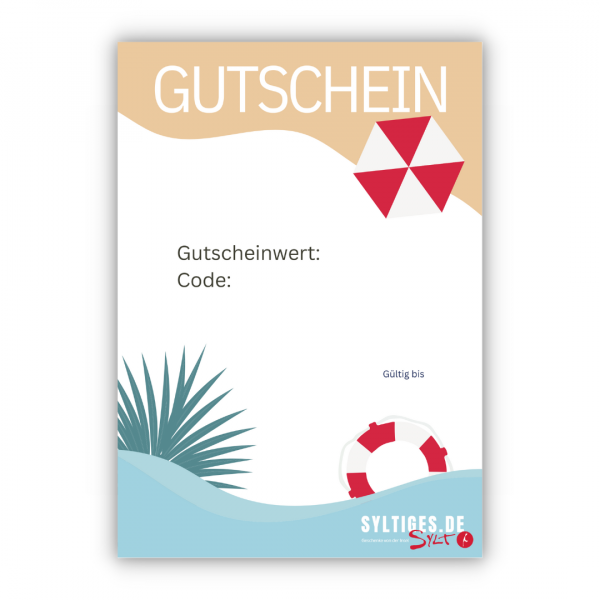 Syltiges Shop Gutschein - Print@Home Rettungsring